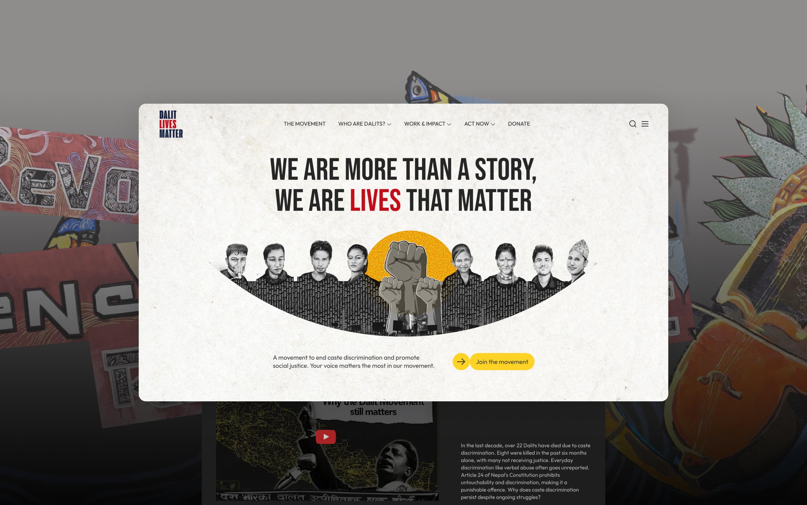 Screenshot of Dalit Lives Matter